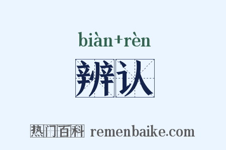 辨认是什么意思的图片